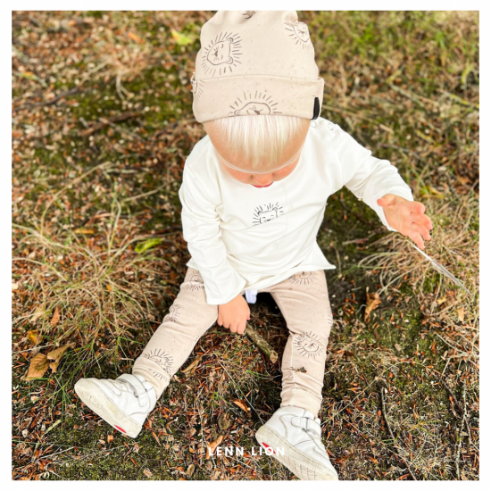 Babykleding - Lenn lion Basic logo white