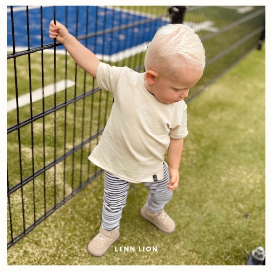 Babykleding - Lenn lion broek streep blackwhite