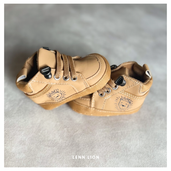 lenn lion - slofje bruin