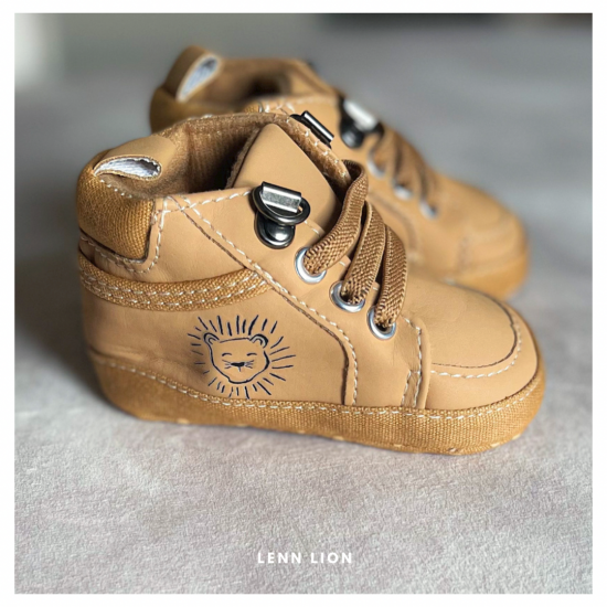 lenn lion - slofje bruin