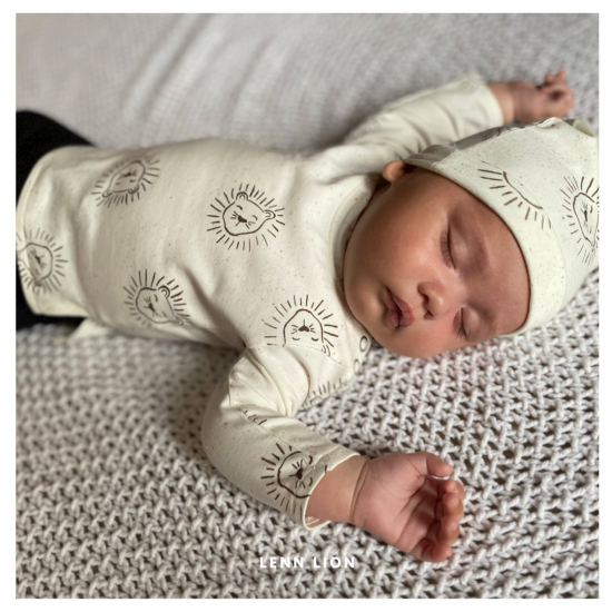 Babykleding - Lenn lion shirt logo white