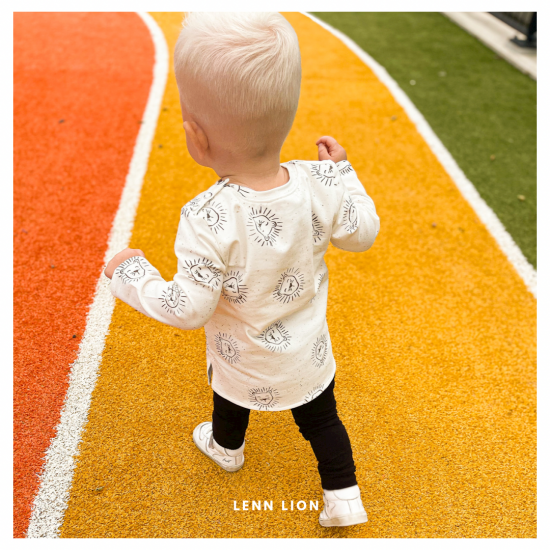 Babykleding - Lenn lion shirt logo white