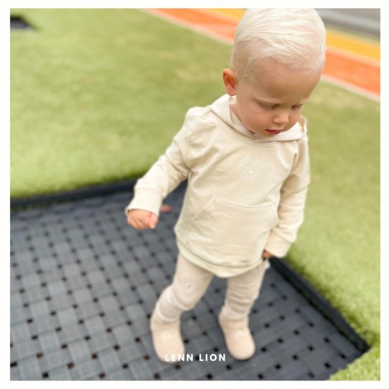 Babykleding - Lenn lion basic hoodie beige