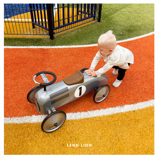 Babykleding - Lenn lion shirt logo white