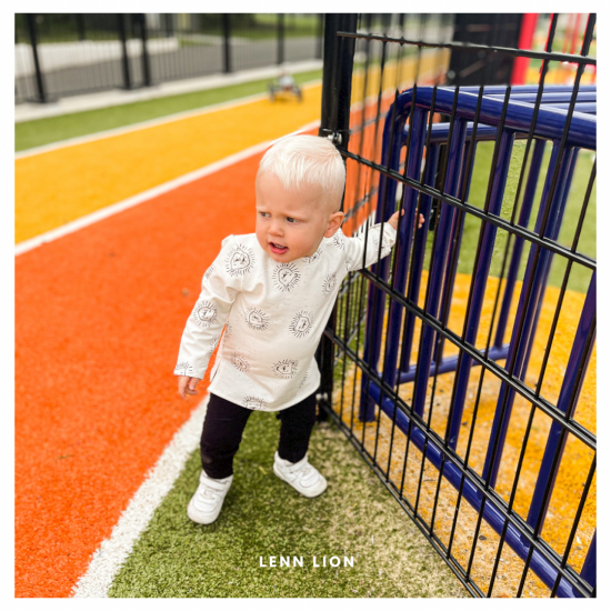 Babykleding - Lenn lion shirt logo white