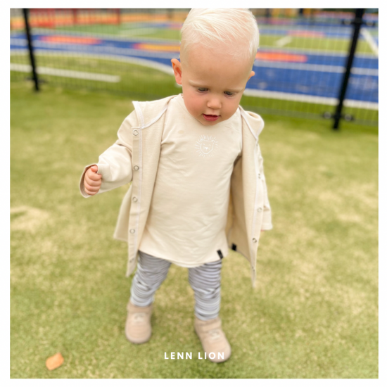 Babykleding - Lenn lion Longvest beige