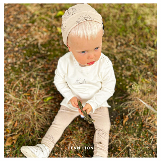 Babykleding - Lenn lion Basic logo white