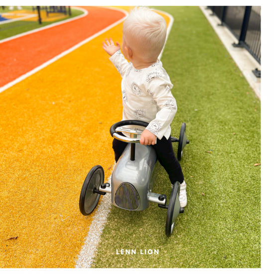 Babykleding - Lenn lion shirt logo white