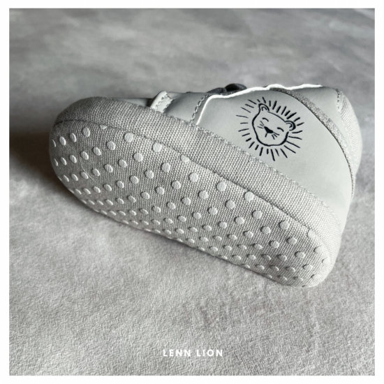 Baby slofjes - Lenn lion grijs