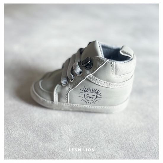 Baby slofjes - Lenn lion grijs