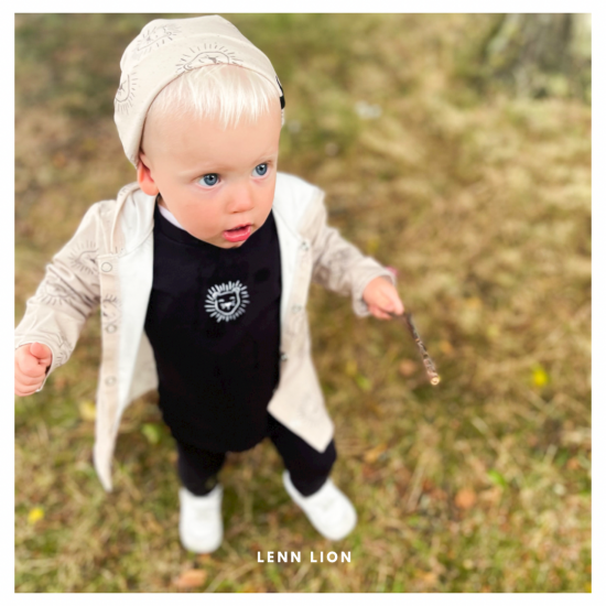 Babykleding - Lenn lion Basic logo black
