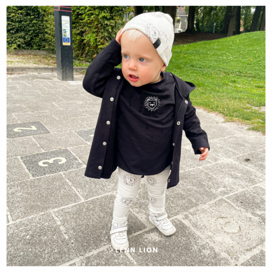 Babykleding - Lenn lion Basic logo black