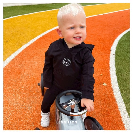 Babykleding - Lenn lion Basic hoodie black  