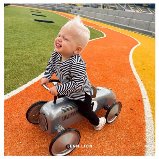 Babykleding - Lenn lion streep black white