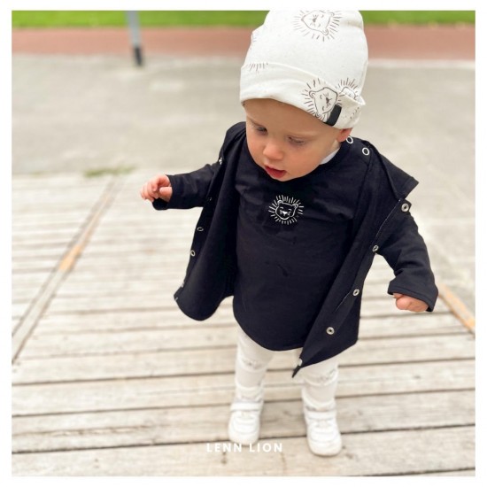 Babykleding - Lenn lion Longvest zwart