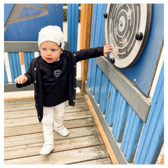 Babykleding - Lenn lion Longvest zwart