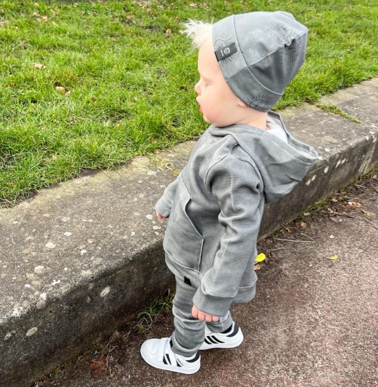 Babykleding - Lenn lion wafel grey