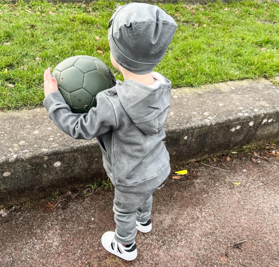 Babykleding - Lenn lion wafel grey