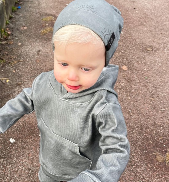 Babykleding - Lenn lion wafel grey