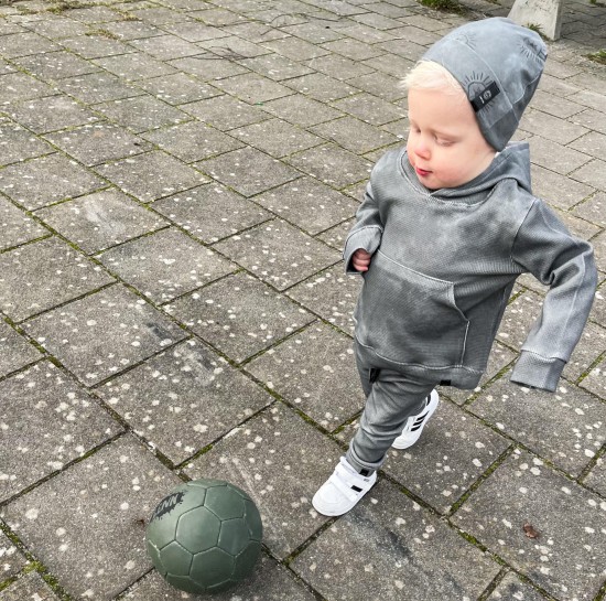 Babykleding - Lenn lion wafel grey