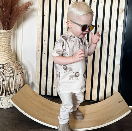 Babykleding - Lenn lion beige leeuw t-shirt