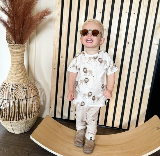 Babykleding - Lenn lion wit leeuw t-shirt