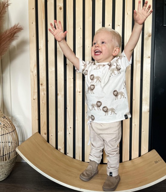 Babykleding - Lenn lion wit leeuw t-shirt