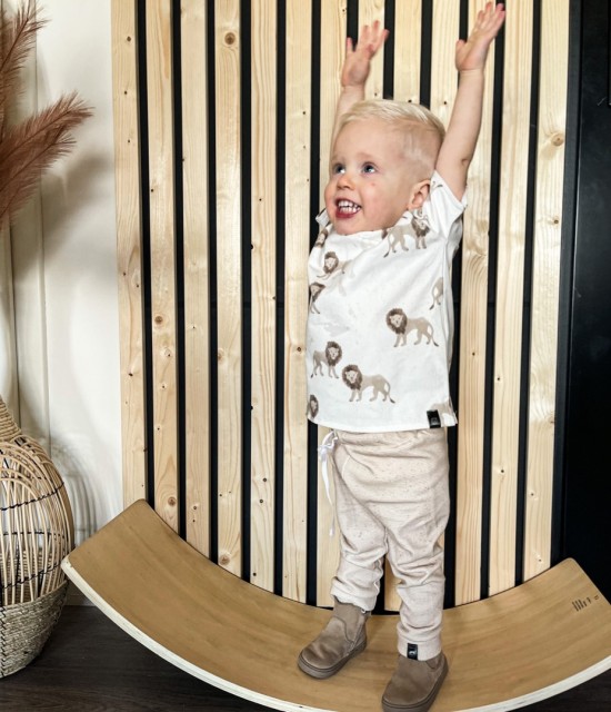 Babykleding - Lenn lion wit leeuw t-shirt