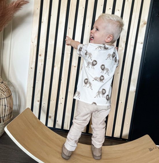 Babykleding - Lenn lion wit leeuw t-shirt