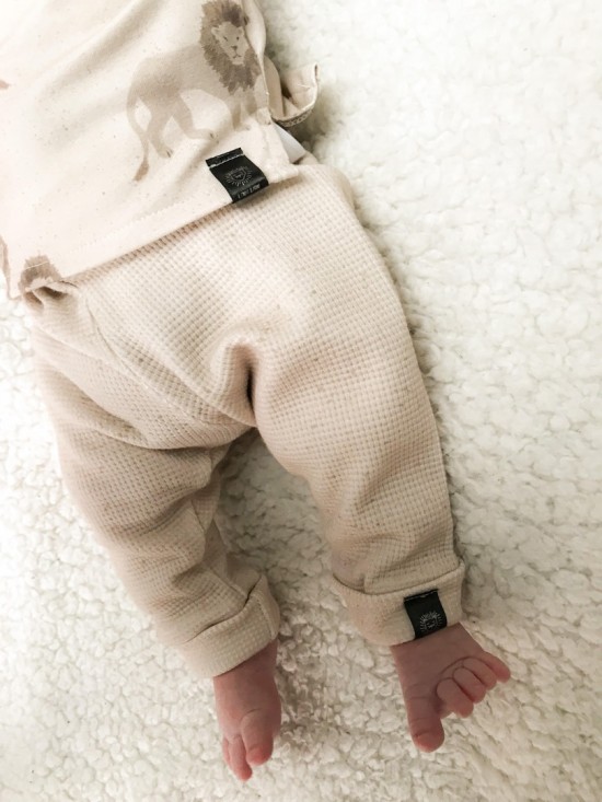 Babykleding - Lenn lion broek beige wafel 