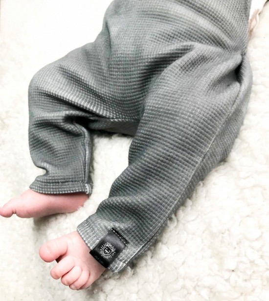 Babykleding - Lenn lion broek grey wafel 