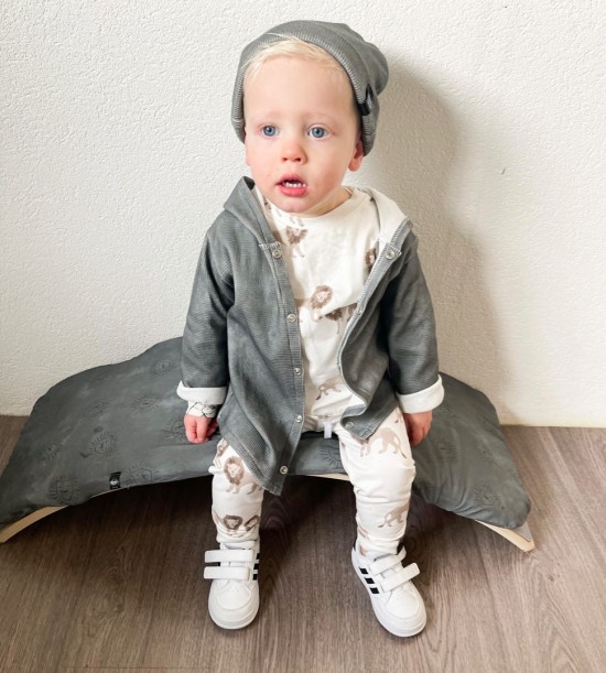 Babykleding - Lenn lion broek leeuw wit