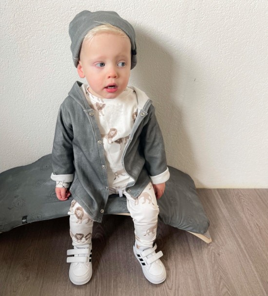 Babykleding - Lenn lion broek leeuw wit