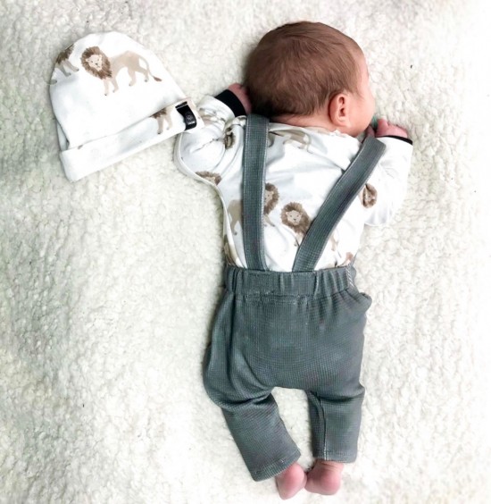 Babykleding - Lenn lion longsleeve leeuw wit 