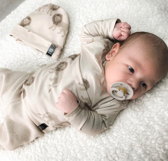 Babykleding - Lenn lion longsleeve leeuw beige 