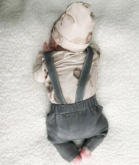 Babykleding - Lenn lion longsleeve leeuw beige 