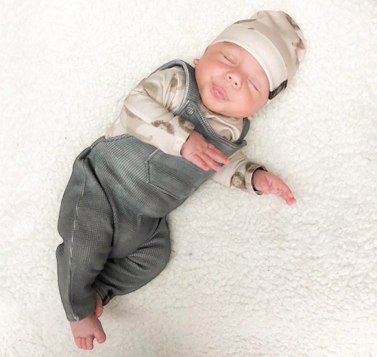 Babykleding - Lenn lion tuinbroek wafel grey