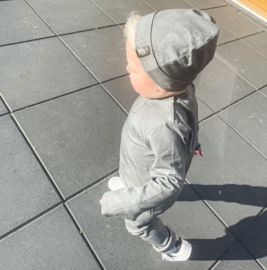 Babykleding - Lenn lion longsleeve leeuw logo grey