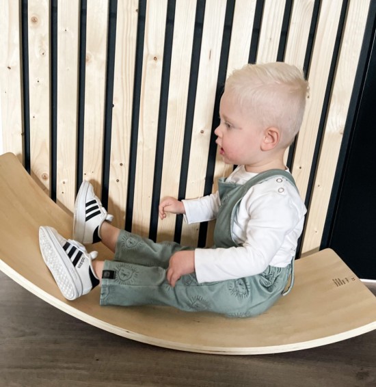 Babykleding - Lenn lion tuinbroek logo groen 