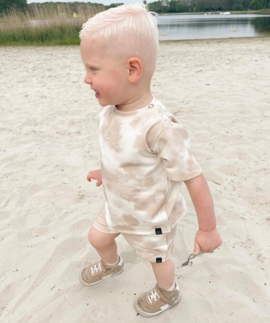 Babykleding - Lenn lion korte broek tie dye zand