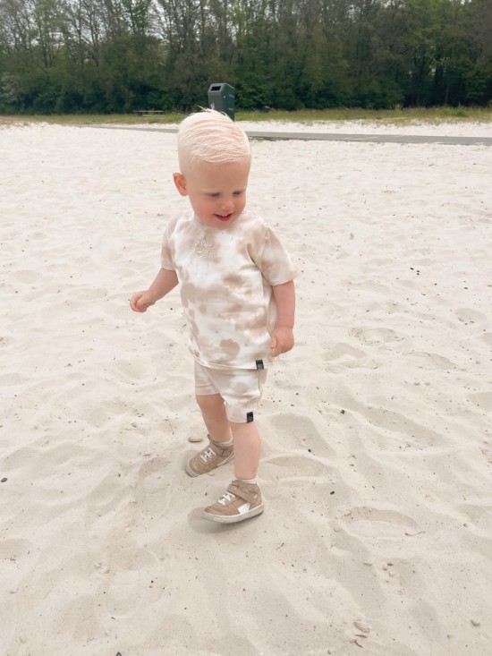 Babykleding - Lenn lion korte broek tie dye zand