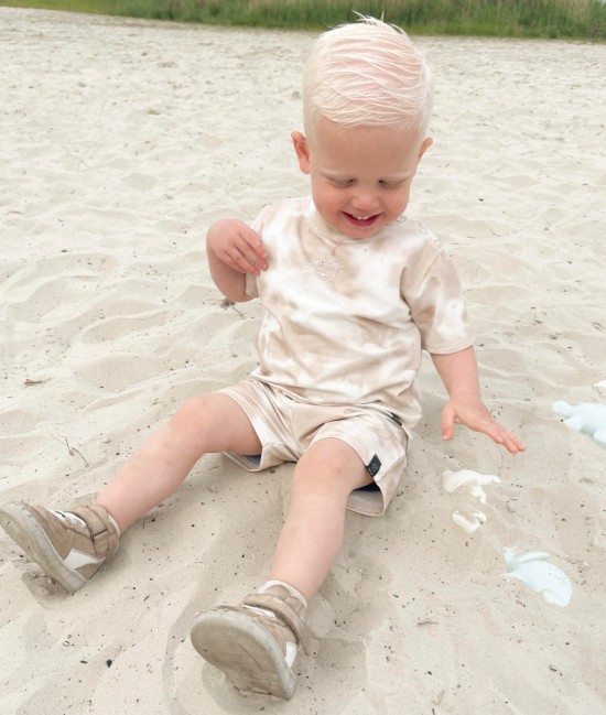 Babykleding - Lenn lion set tie dye zand