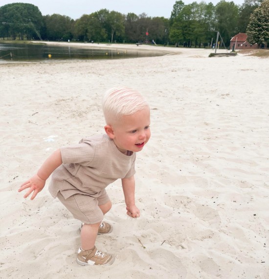 Babykleding - Lenn lion set Hydrofiel bruin