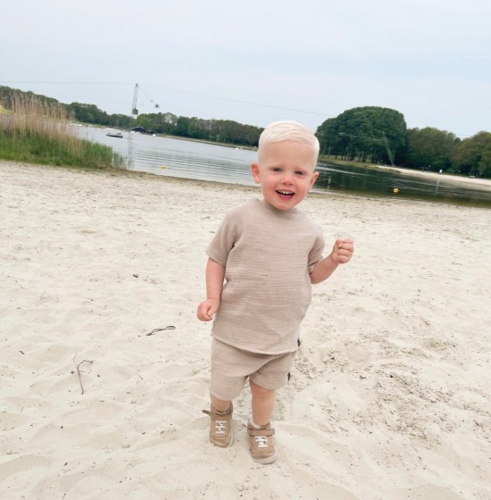 Babykleding - Lenn lion set Hydrofiel bruin