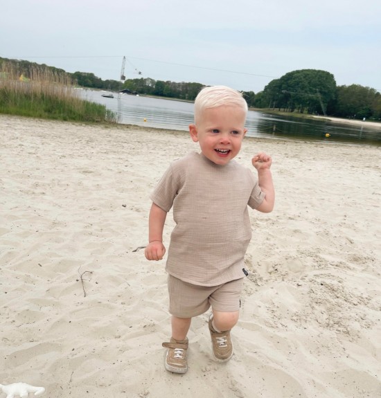 Babykleding - Lenn lion set Hydrofiel bruin