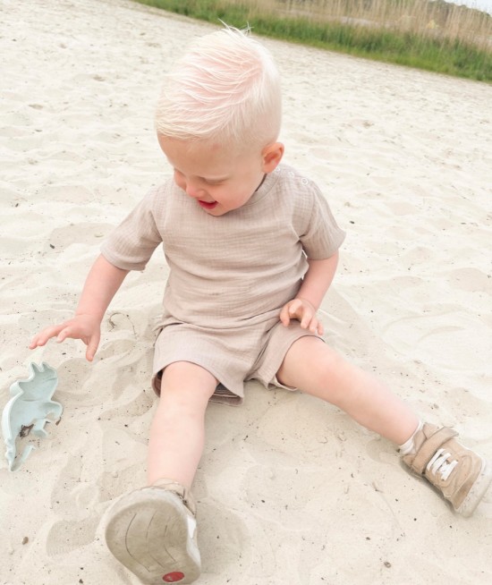 Babykleding - Lenn lion set Hydrofiel bruin