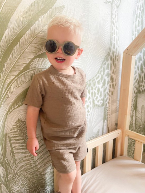 Babykleding - Lenn lion set Hydrofiel bruin