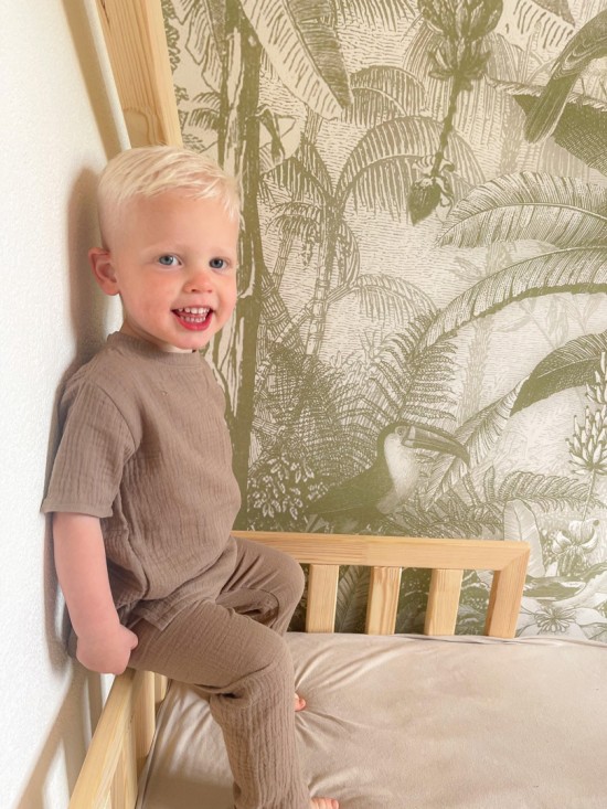 Babykleding - Lenn lion broek Hydrofiel bruin 