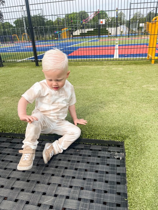 Babykleding - Lenn lion broek tie dye zand