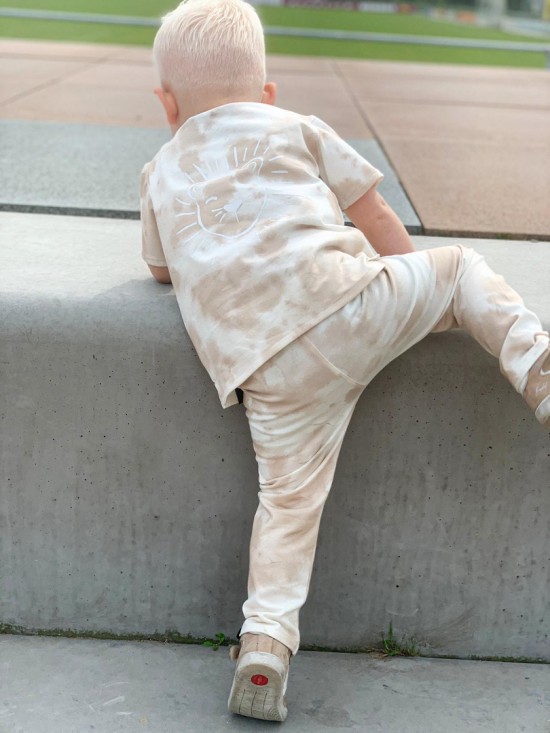 Babykleding - Lenn lion broek tie dye zand